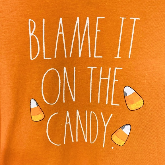 RAE DUNN Blame It On the Candy Halloween Pant Set Girl’s Size 5/6 - Picture 3 of 5